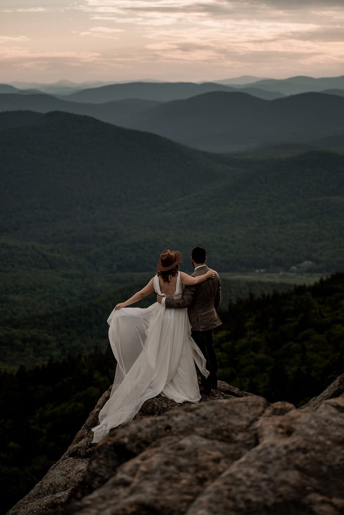 Mountaintop elopement in the Adirondacks of New York