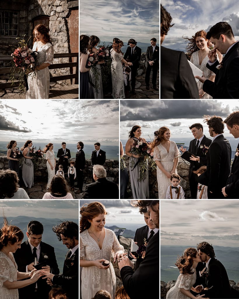 Elopement ceremony on Whiteface Mountain in the the Adirondacks, photos by Adirondack photographers The Pinckards