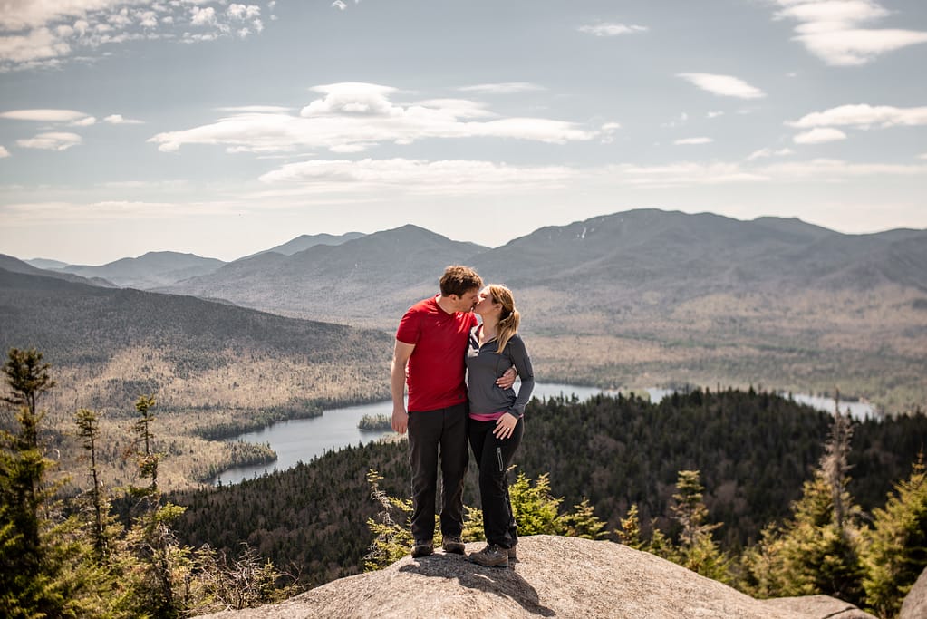 Proposal photos on Ampersand Mountain in Saranac Lake, NY in the Adirondack Mountains