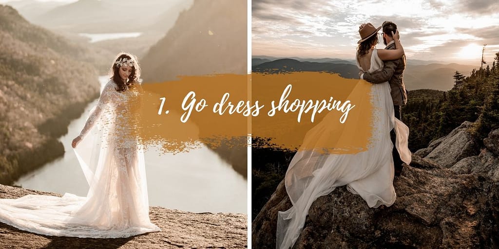 How to elope in style in the Adirondacks: Go dress shopping