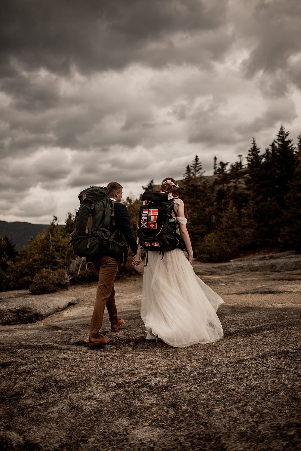 Adirondack elopement package on a mountain