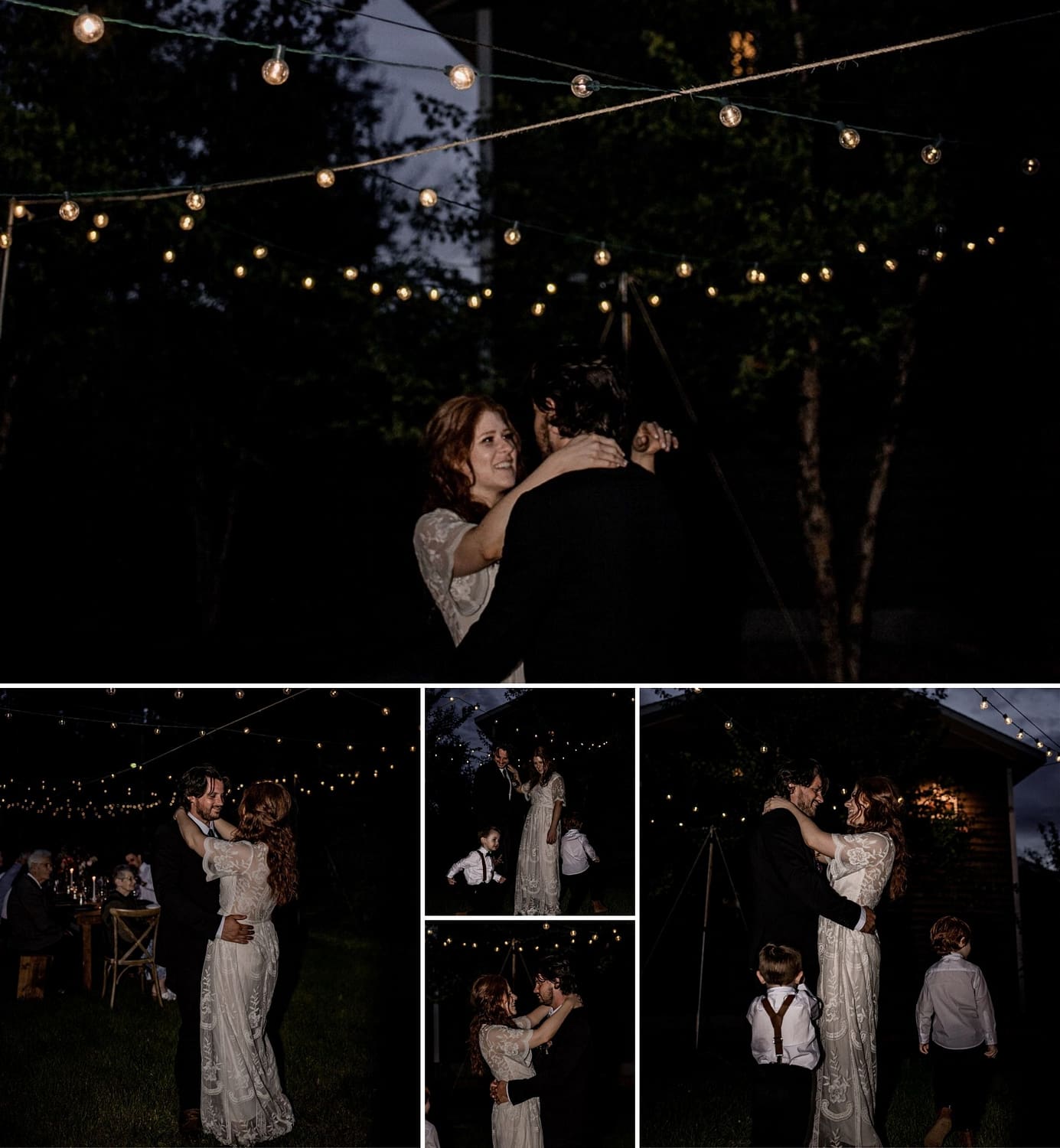 Wilmington and Lake Placid wedding and elopement photos, first dance